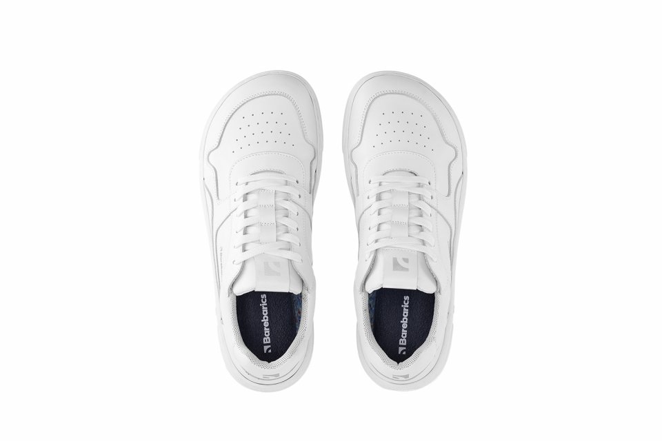 Barefoot tenisky Barebarics Zing - All White - Leather