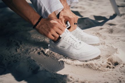 Barefoot Sneakers Barebarics Zing - All White - Leather