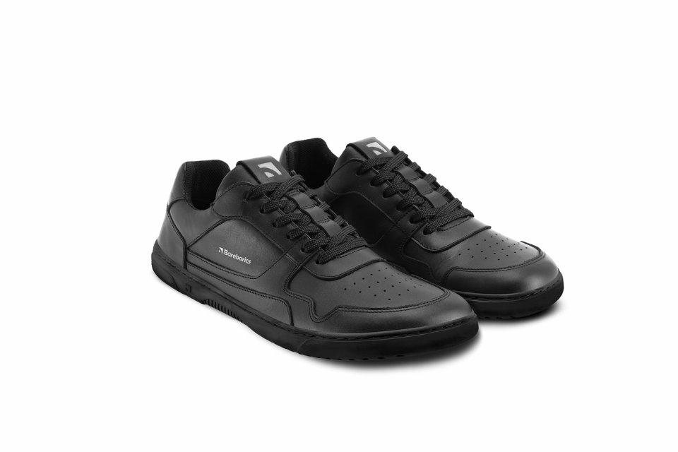 Barefoot tenisky Barebarics Zing - Black - Leather