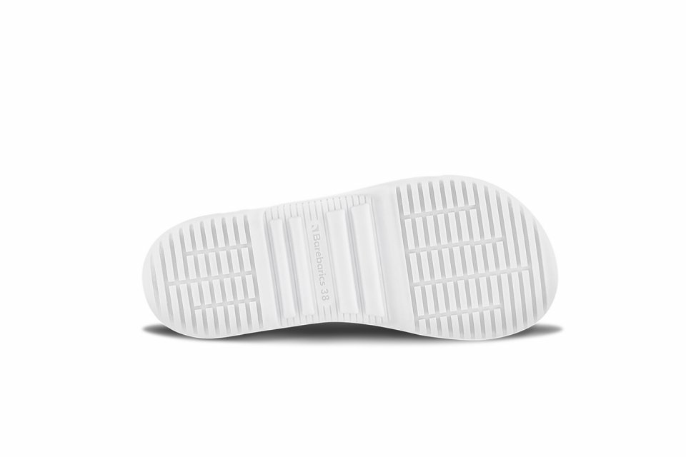 Barefoot tenisky Barebarics Zing Velcro - All White - Leather