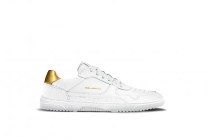 Barefoot Sneakers Barebarics Zing - White & Gold - Leather