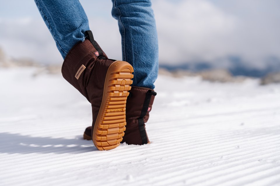 Winter Barfußschuhe Barebarics PolarStride - Copper Brown