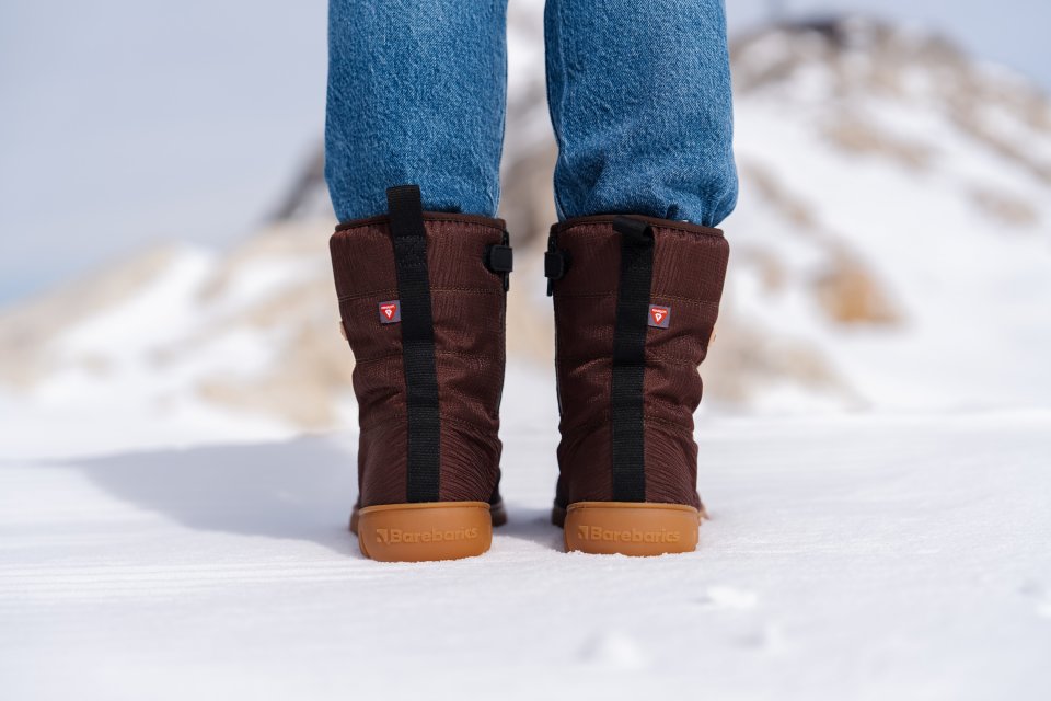 Winter Barefoot Boots Barebarics PolarStride - Copper Brown