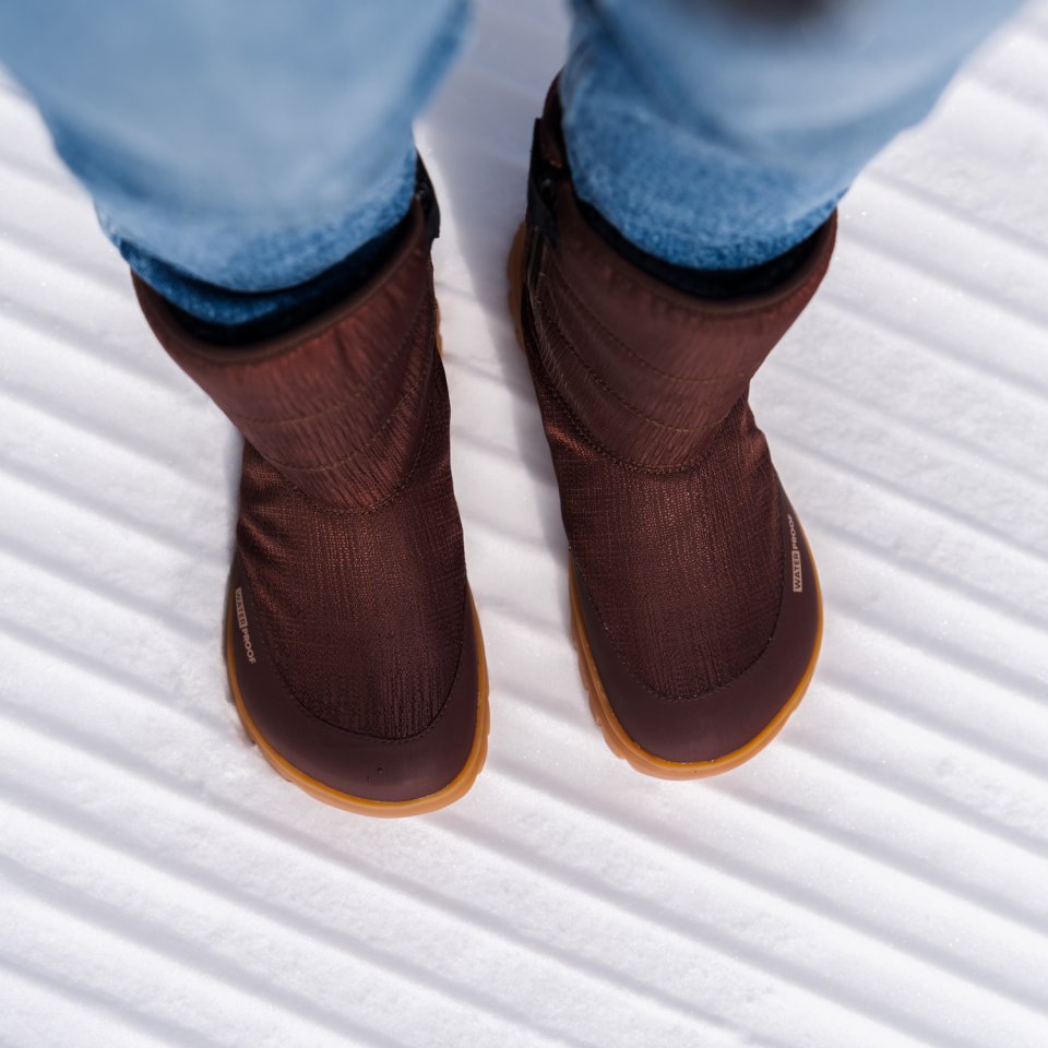 Barefoot chaussures d'hiver Barebarics PolarStride - Copper Brown