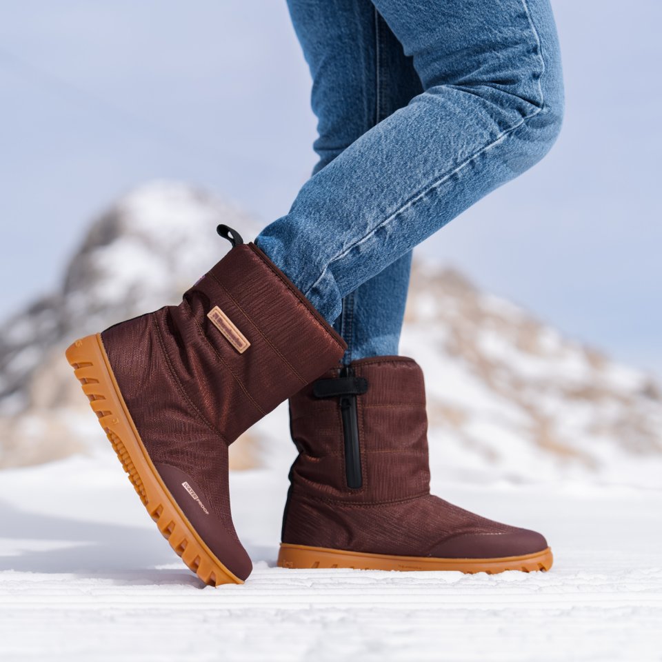 Barefoot chaussures d'hiver Barebarics PolarStride - Copper Brown