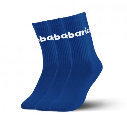 Barebarics - Barfußsocken - Crew - Cobalt Blue - Big logo - 3 pack