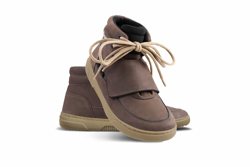 Barefoot Sneakers Barebarics Blizzard - Dark Chocolate Brown