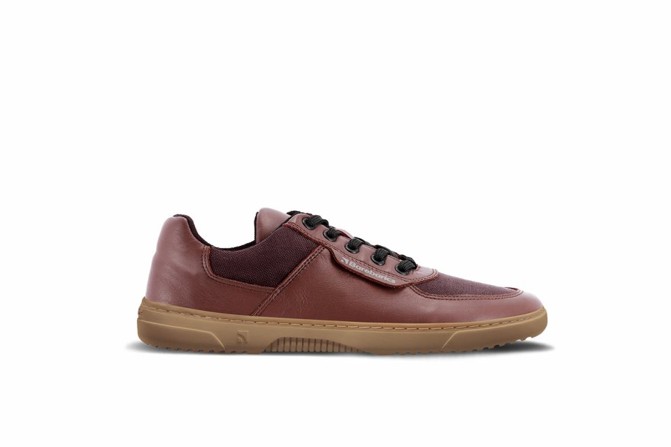 Barefoot tenisky Barebarics Bravo - Maroon Brown