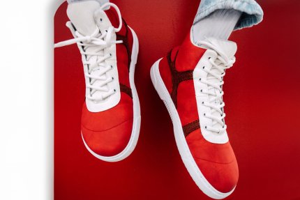 Barefoot Sneakers Barebarics - Hifly - Red & White