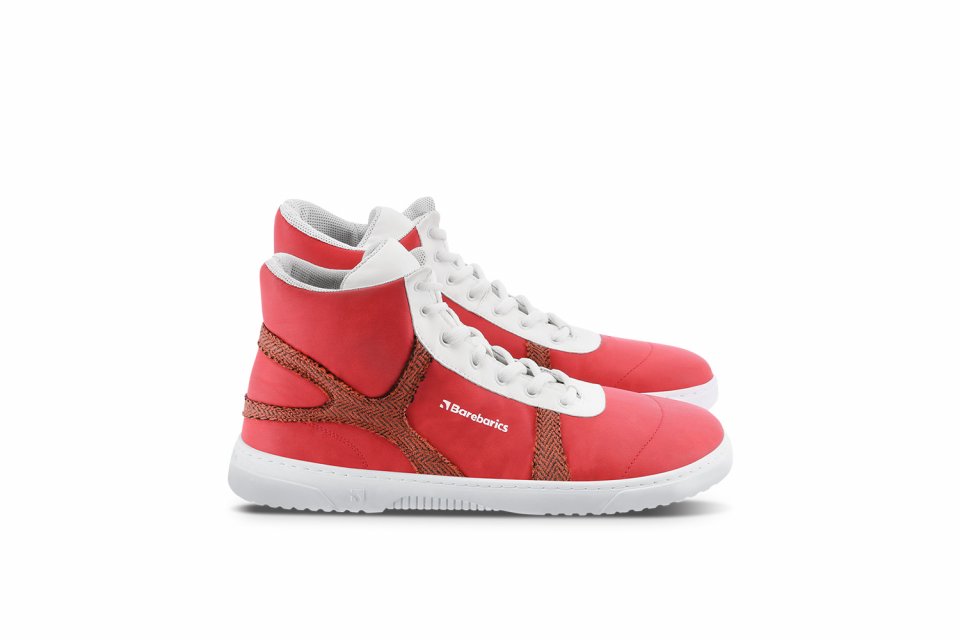 Barefoot Sneakers Barebarics - Hifly - Red & White