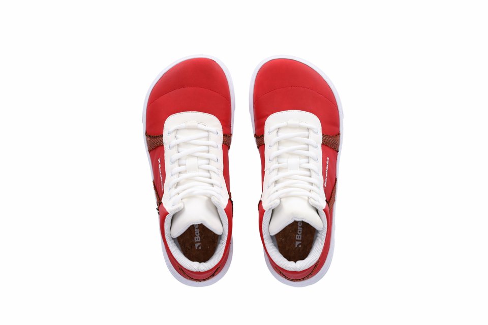 Barefoot tenisky Barebarics Hifly - Red & White