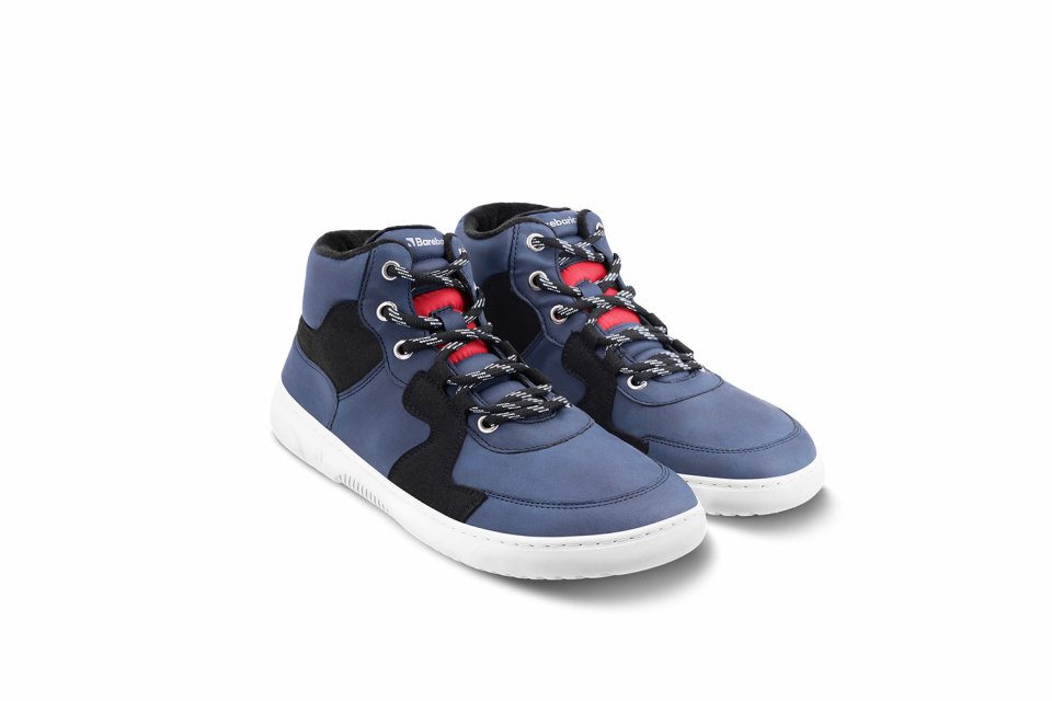 Barefoot Sneakers Barebarics Lynx - Dark Blue & White