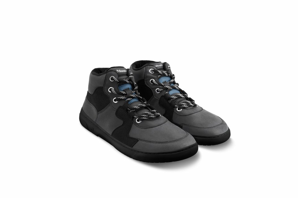 Barefoot tenisky Barebarics Lynx - Dark Grey & Black