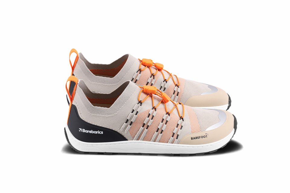 Barefoot tenisky Barebarics Voyager - Beige & White