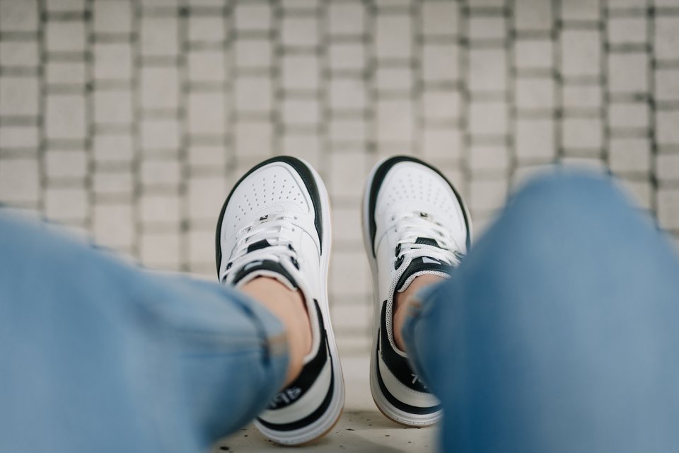 Barefoot Sneakers Barebarics Wave - White & Black