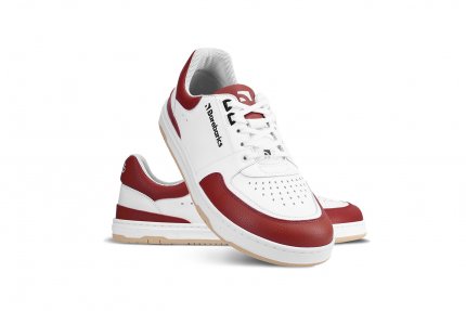 Barefoot Sneakers Barebarics Wave - White & Crimson Red