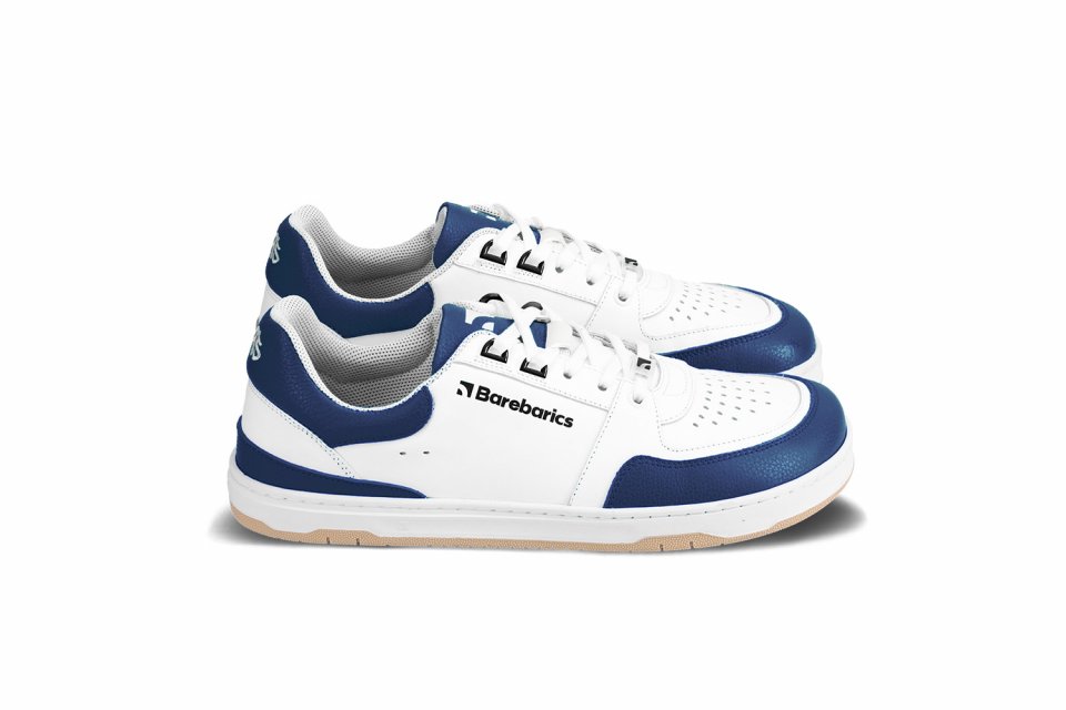 Barefoot tenisky Barebarics Wave - White & Dark Blue