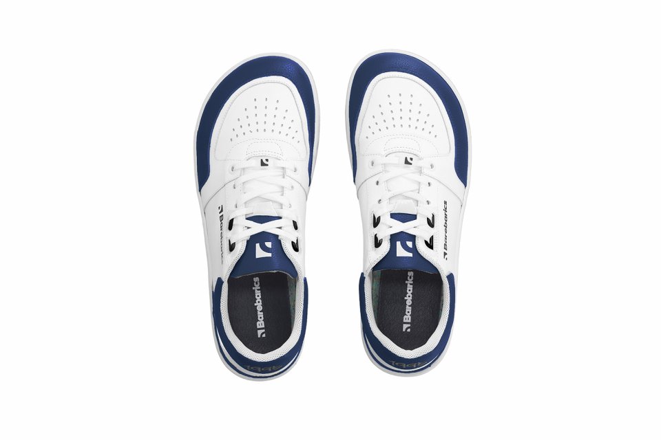 Barefoot tenisky Barebarics Wave - White & Dark Blue