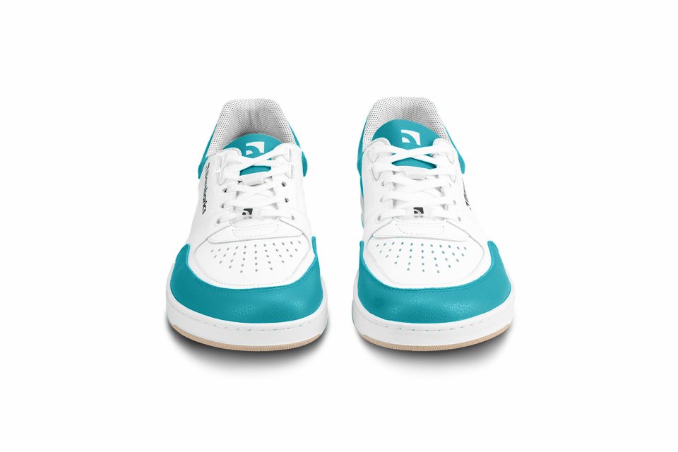 Barefoot Sneakers Barebarics Wave - White & Dark Turquoise