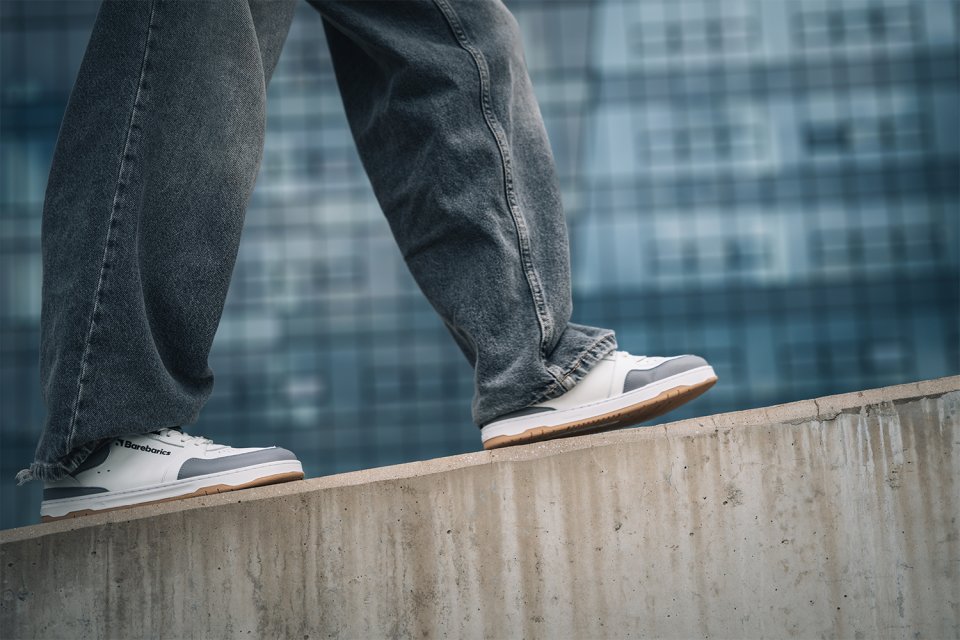 Barefoot Sneakers Barebarics Wave - White & Grey