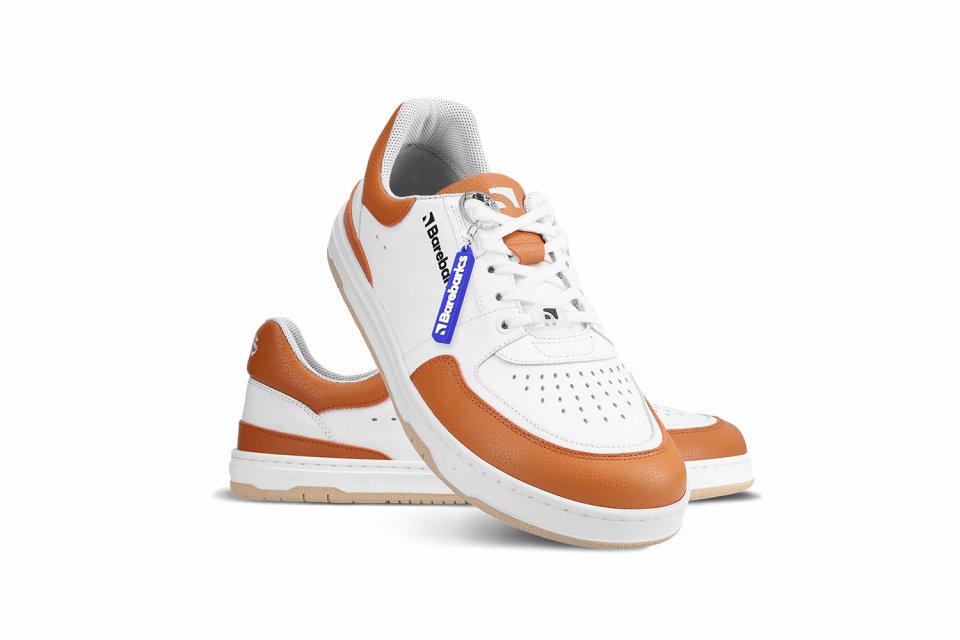 Barefoot Sneakers Barebarics Wave - White & Orange