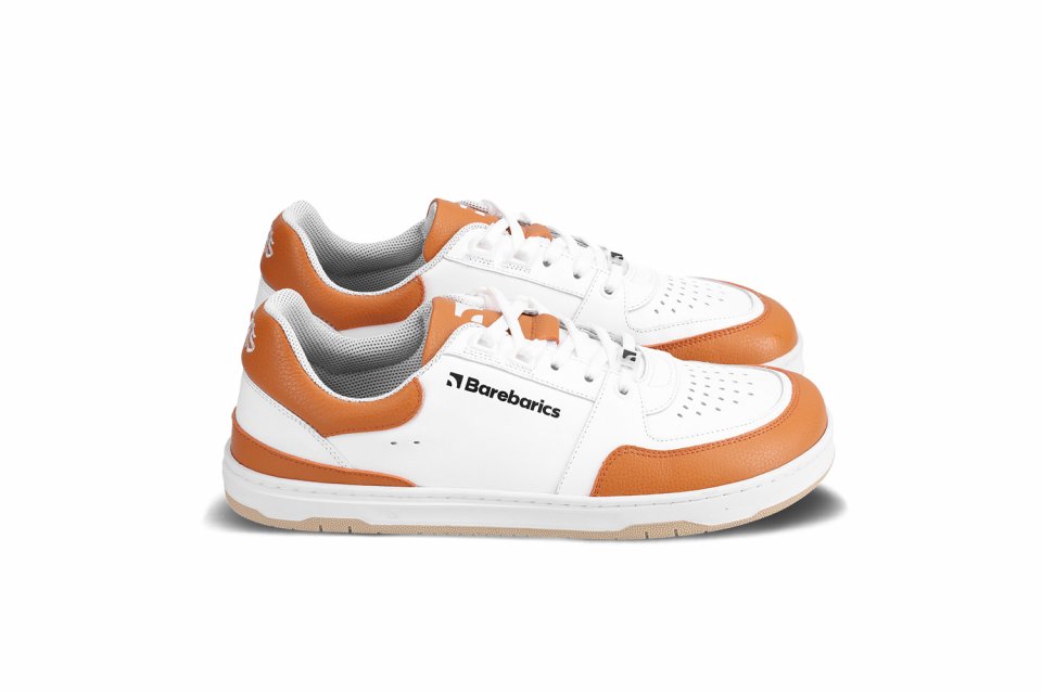 Barefoot tenisky Barebarics Wave - White & Orange