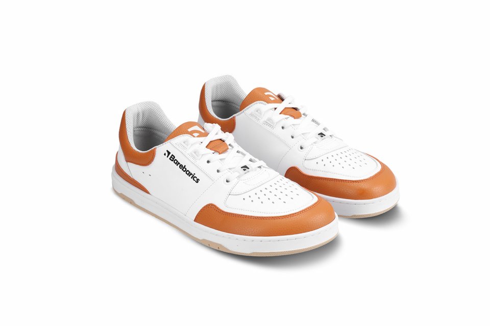 Barefoot Sneakers Barebarics Wave - White & Orange