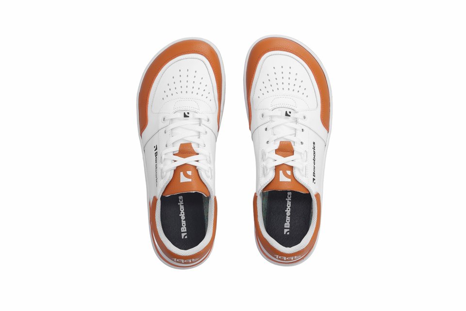 Barefoot tenisky Barebarics Wave - White & Orange