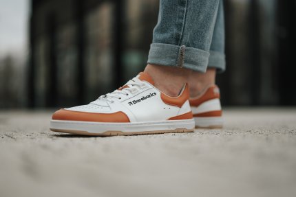 Barefoot tenisky Barebarics Wave - White & Orange