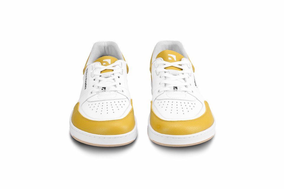 Barefoot Sneakers Barebarics Wave - White & Sunset Yellow