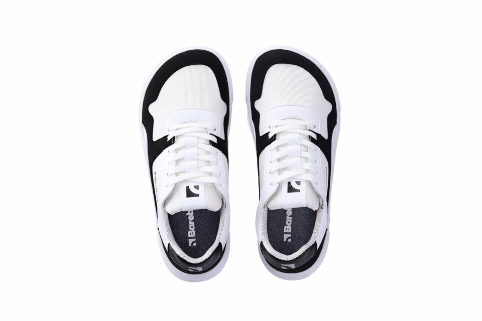 Sneakers Barefoot Barebarics - Zing - White & Black