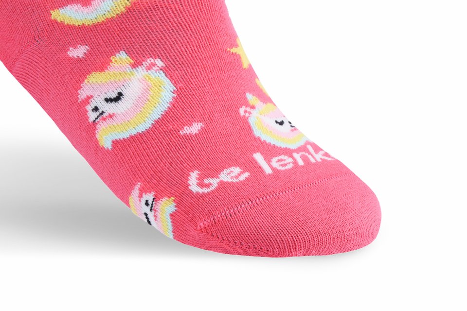 Chaussettes enfants Barefoot Be Lenka Kids - Crew - Unicorn - BubleGum Pink - 3 pack