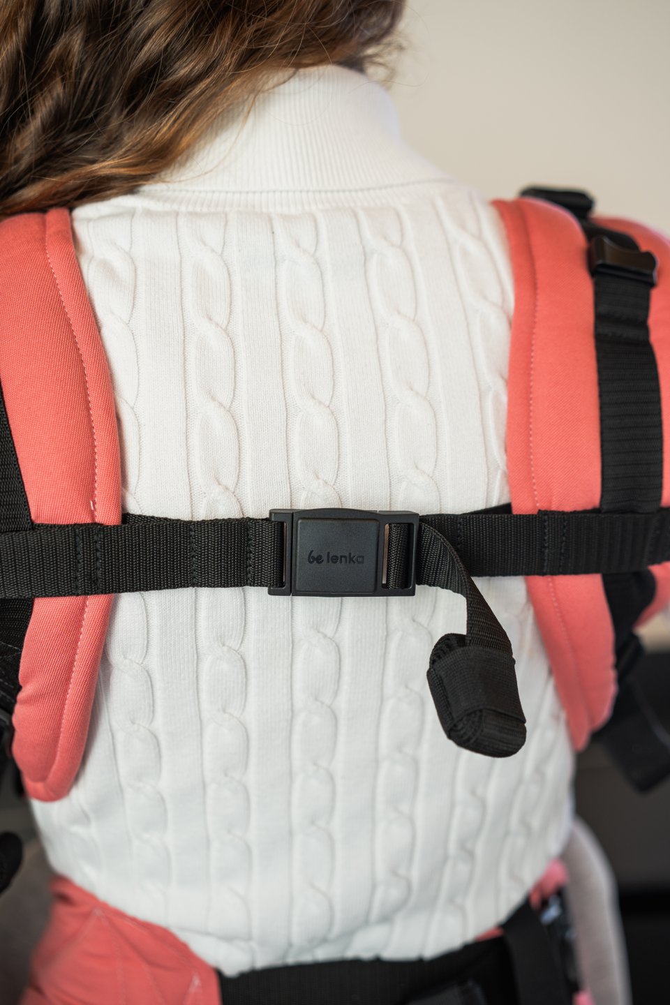 Baby carrier - Be Lenka Mini - Unicolor - Salmon Pink