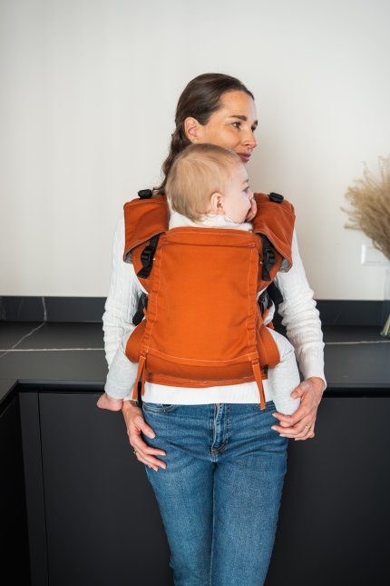 Baby carrier - Be Lenka Mini - Unicolor - Soft Rust