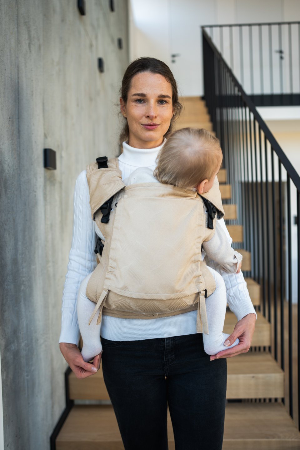 Baby carrier - Be Lenka Mini -Tidal - Golden Beige