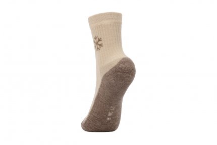 Kids barefoot Socks Be Lenka Kids - Crew - Merino Wool - Beige - 3 pack