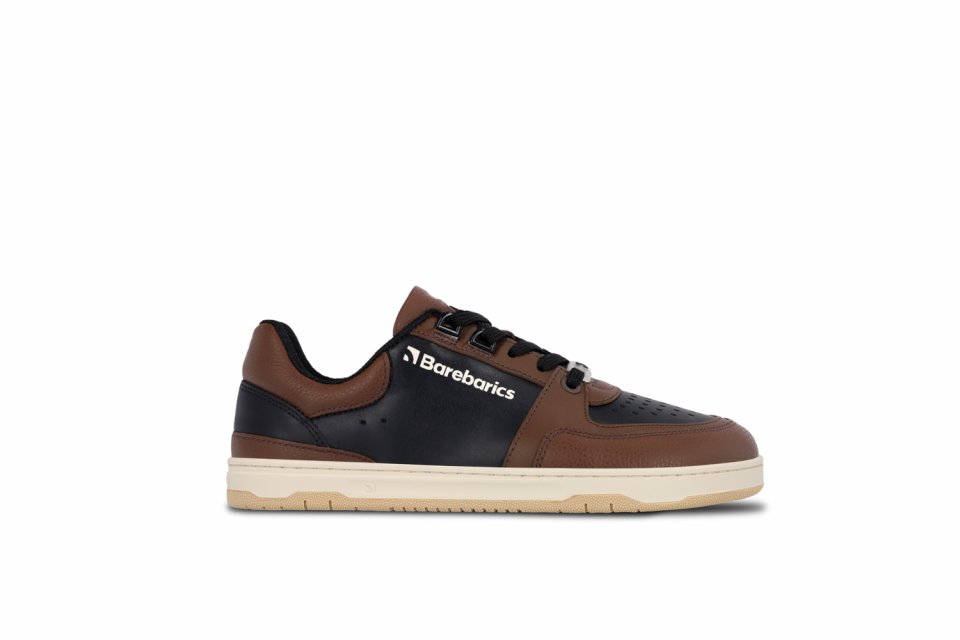 Barefoot Sneakers Barebarics Wave - Black & Dark Brown