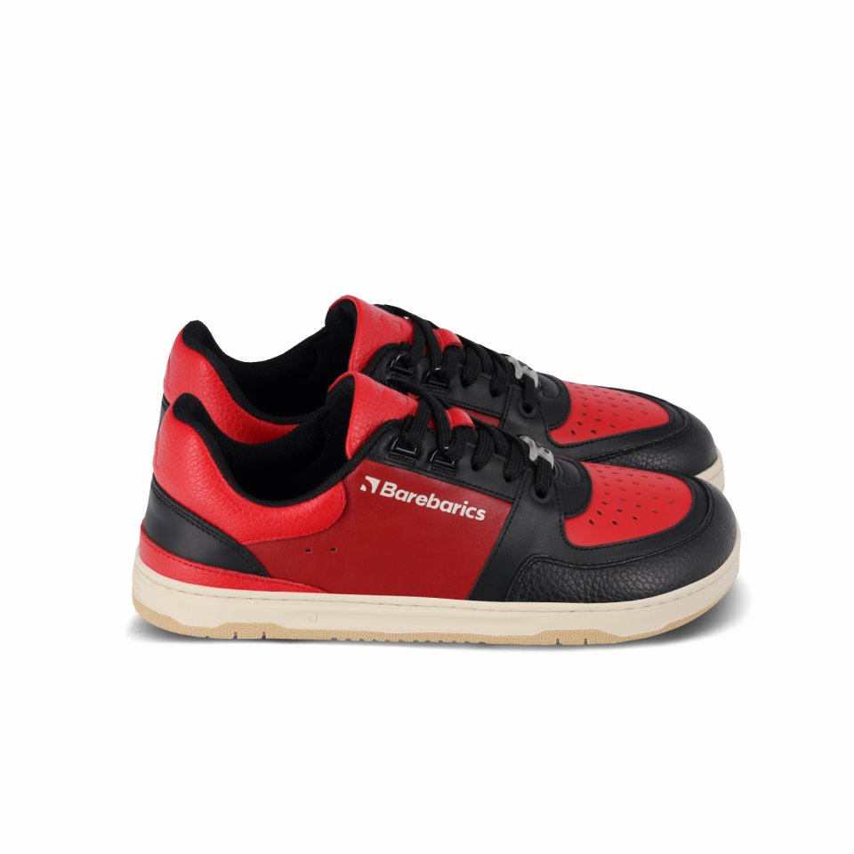 Barefoot tenisky Barebarics Wave - Black & Red