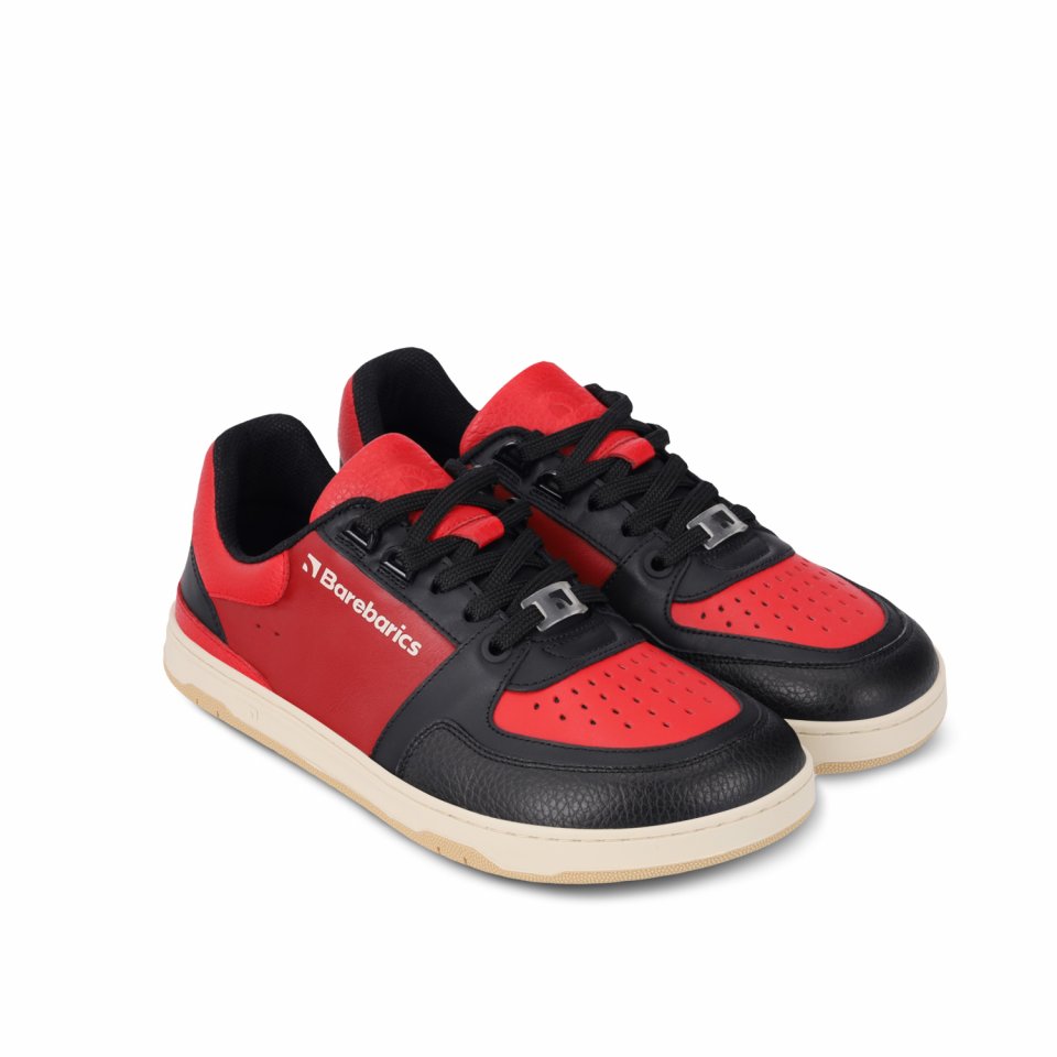 Barefoot tenisky Barebarics Wave - Black & Red