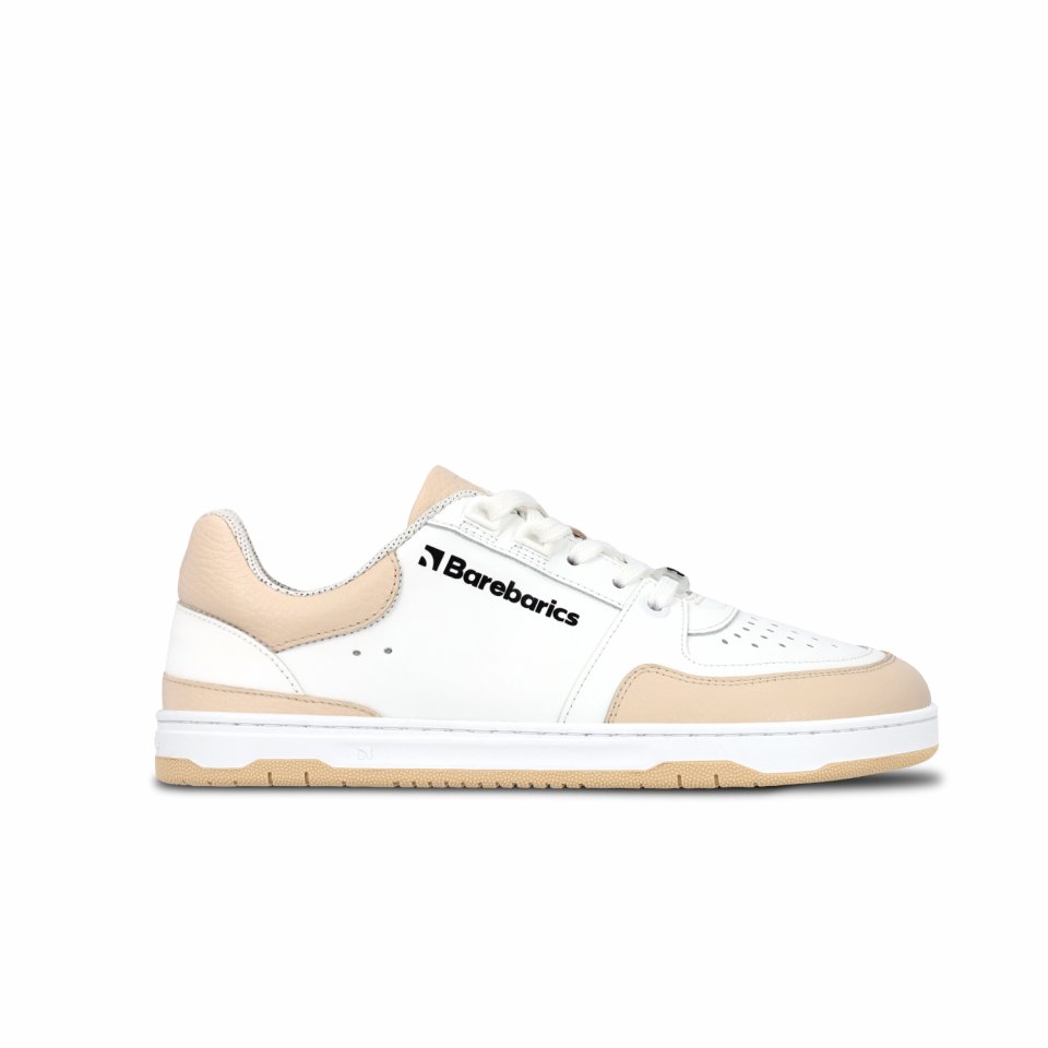 Barefoot tenisky Barebarics Wave - White & Beige