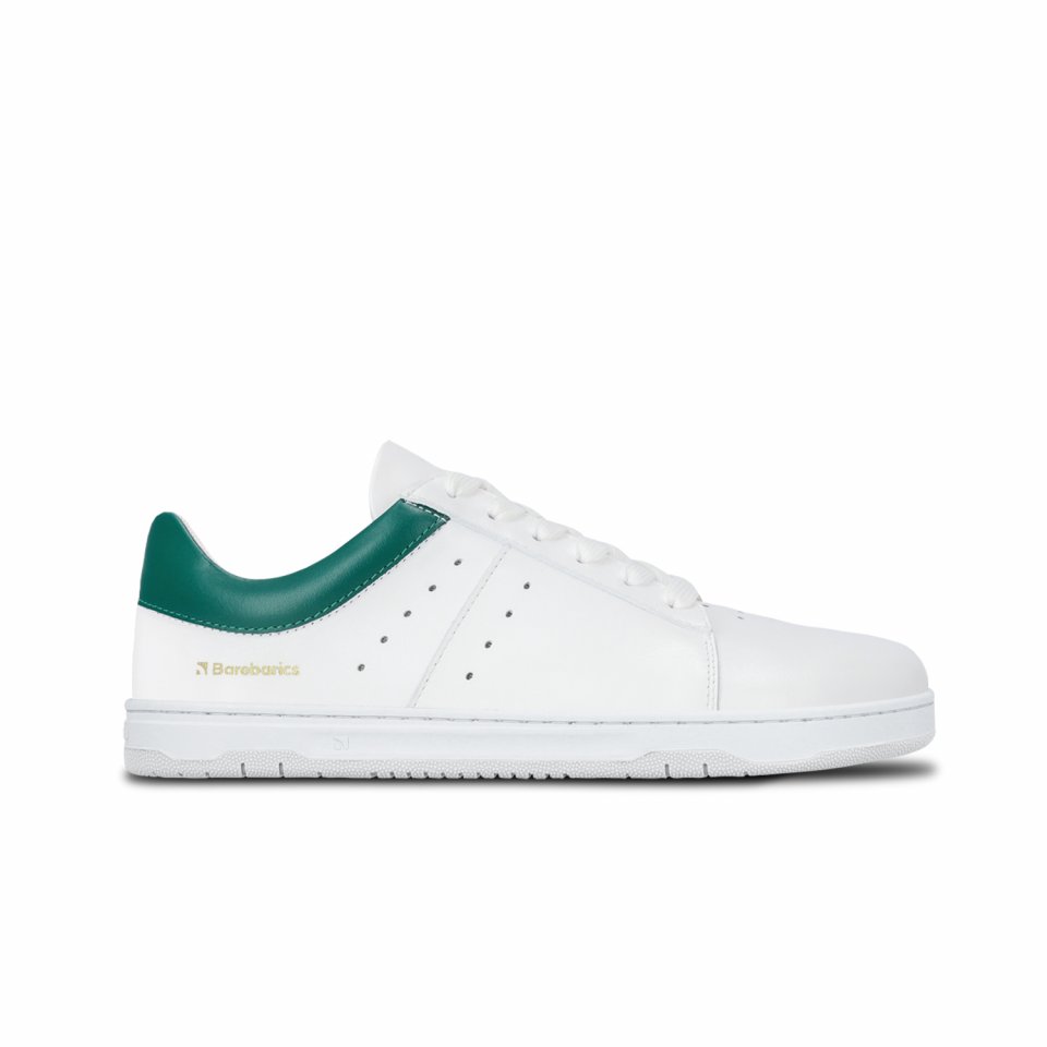 Barefoot Sneakers Barebarics Enigma - White & Dark Green