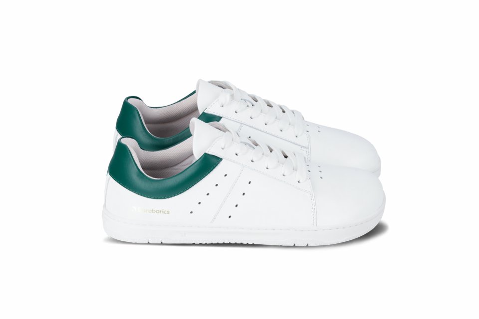 Barefoot Sneakers Barebarics Enigma - White & Dark Green