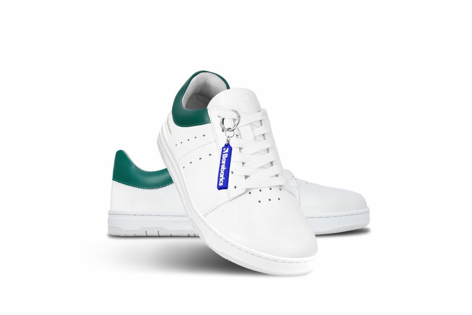 Barefoot Sneakers Barebarics Enigma - White & Dark Green