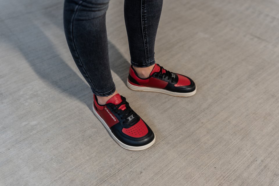 Barefoot Sneakers Barebarics Wave - Black & Red