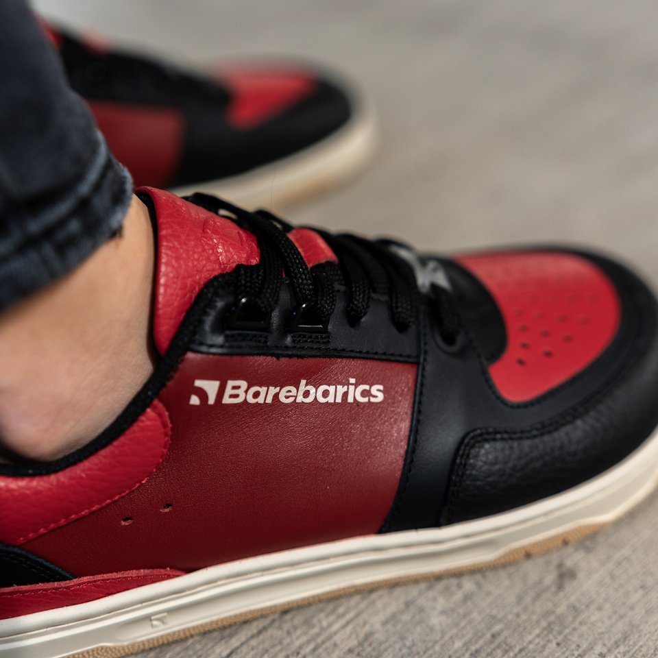 Barefoot Sneakers Barebarics Wave - Black & Red