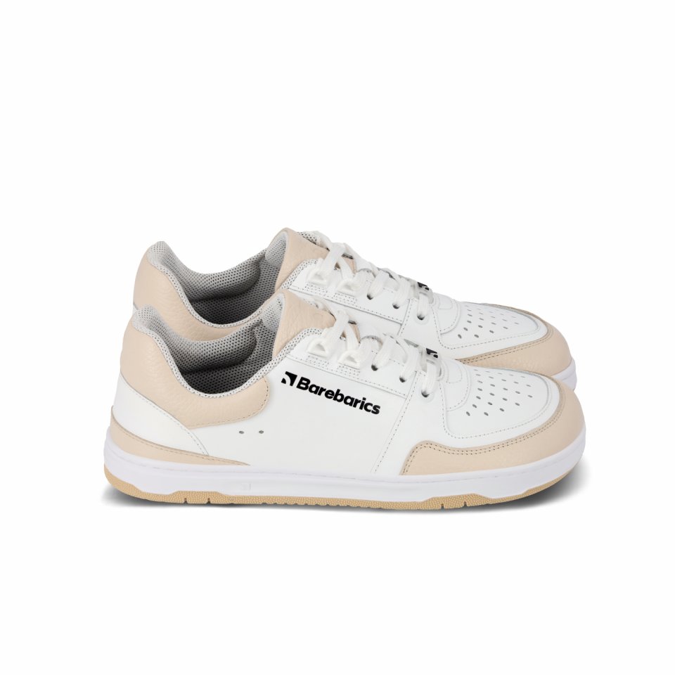 Barefoot tenisky Barebarics Wave - White & Beige