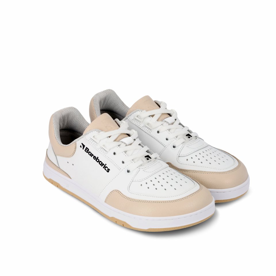 Barefoot Sneakers Barebarics Wave - White & Beige