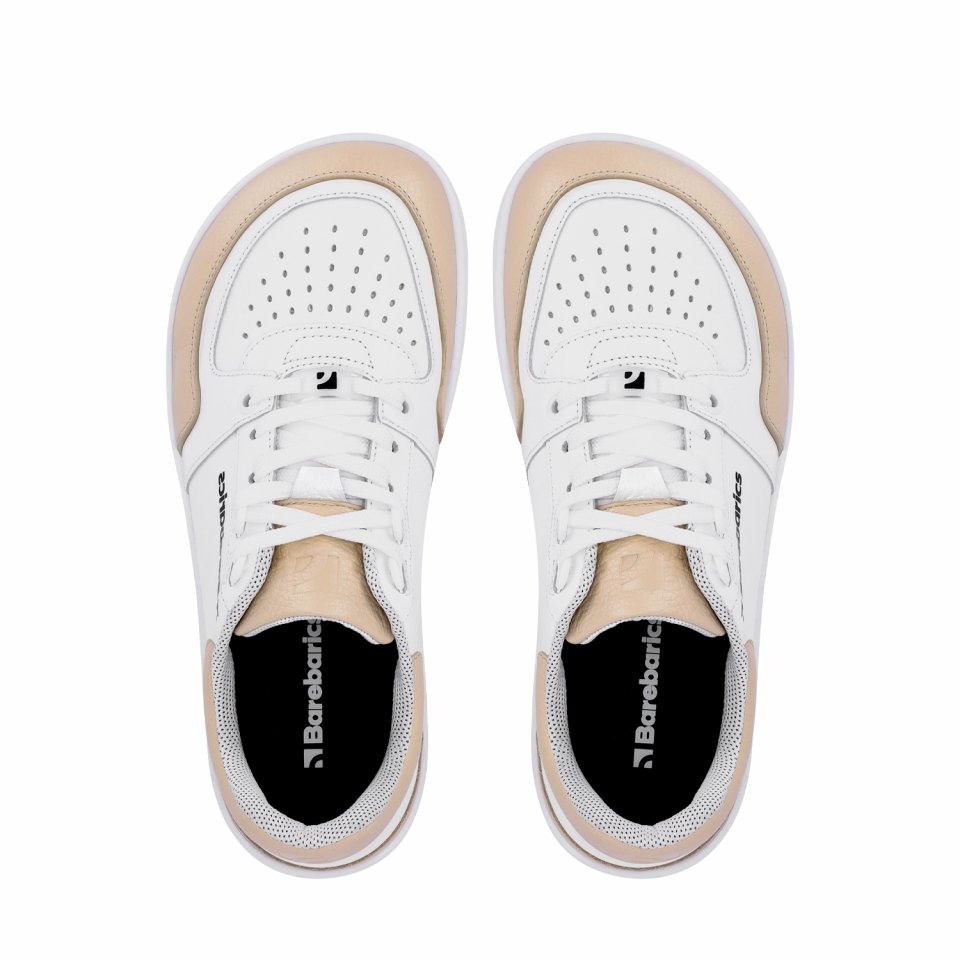 Barefoot Sneakers Barebarics Wave - White & Beige