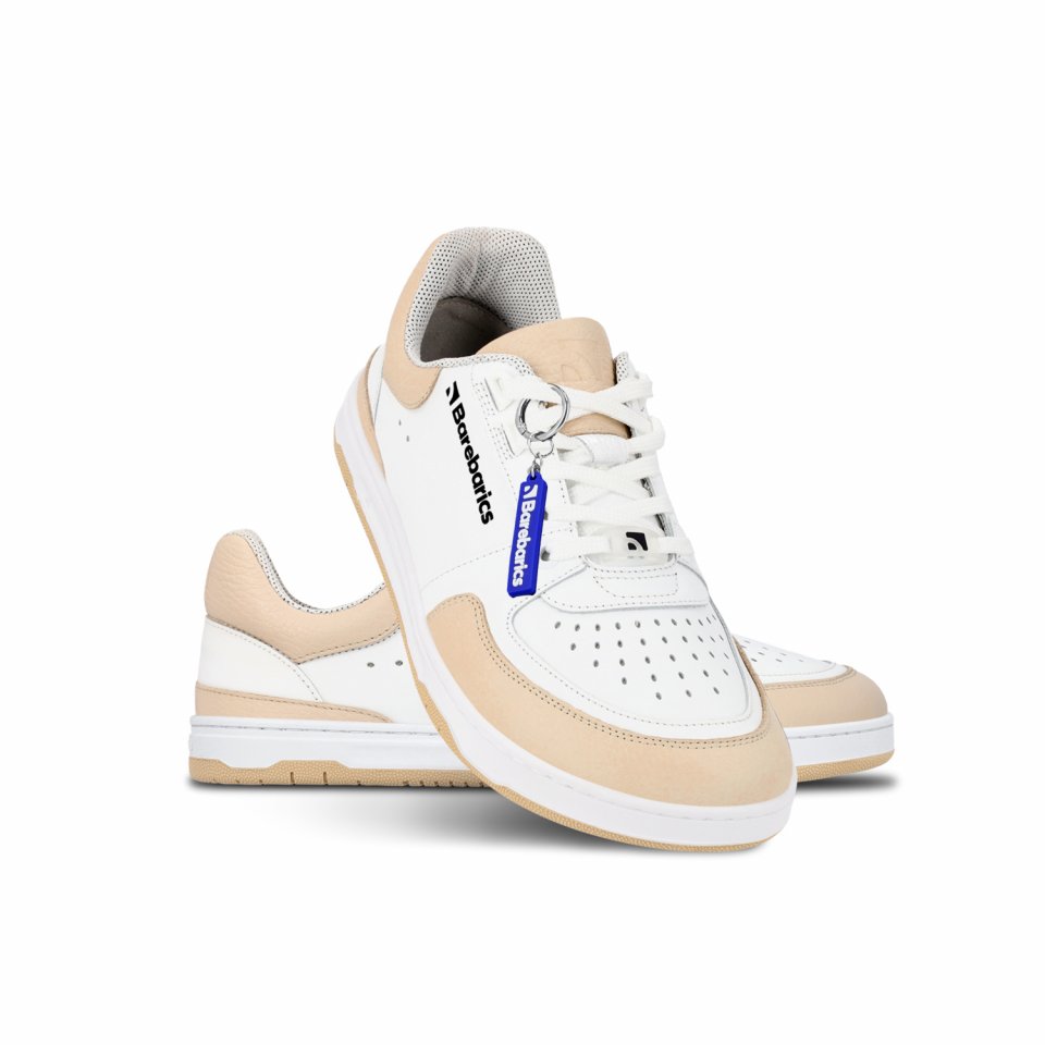 Barefoot Sneakers Barebarics Wave - White & Beige