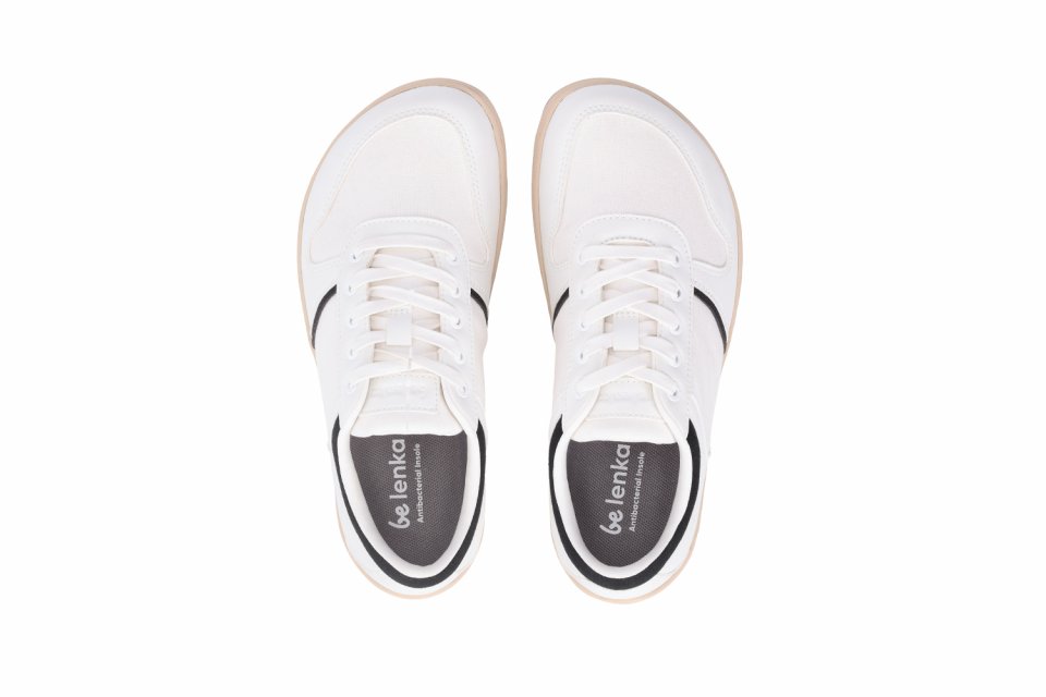 Barfuß Sneakers Be Lenka Echo - White & Black Vegan